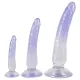 Crystal Clear - set de dilatadores anales - 3 piezas - transparente azul