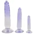 Crystal Clear - set de dilatadores anales - 3 piezas - transparente azul