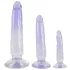 Crystal Clear - set de dilatadores anales - 3 piezas - transparente azul