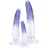 Crystal Clear - set de dilatadores anales - 3 piezas - transparente azul