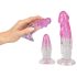 Crystal Clear - kit de entrenamiento anal - 3 piezas - transparente y rosa