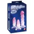 Crystal Clear - kit de entrenamiento anal - 3 piezas - transparente y rosa