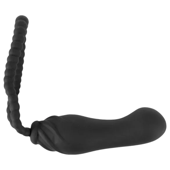 Black Velvets - Arnés con dildo - ajustable - silicona negro