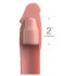 X-TENSION Elite 2 - funda natural para pene con anillo estimulante
