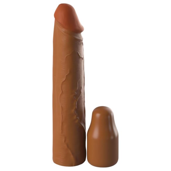 X-TENSION Elite 2 - funda para pene ajustable - silicona marrón