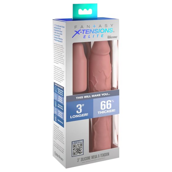 X-TENSION Elite 3 - Funda para Pene Ajustable (Natural)