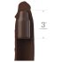 X-TENSION Elite 3 - Funda Extensora para el Placer (marrón)