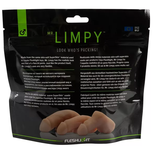 Mr. Limpy - consolador realista grande - silicona color natural