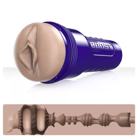 Fleshlight Boost Bang - masturbador realista tipo vagina - color natural