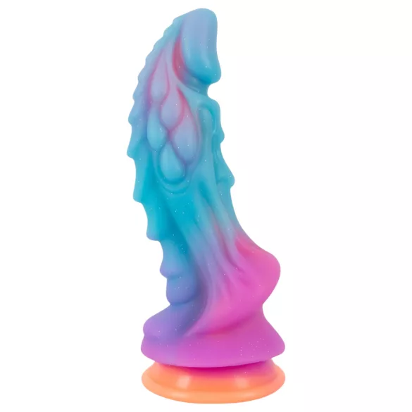 Beasty Cocks - consolador de silicona alienígena - azul y naranja