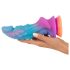 Beasty Cocks - dildo extraterrestre de silicona (azul-naranja)