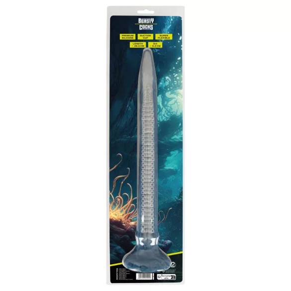 Beasty Cocks Eel of Ecstasy - dildo largo - silicona azul