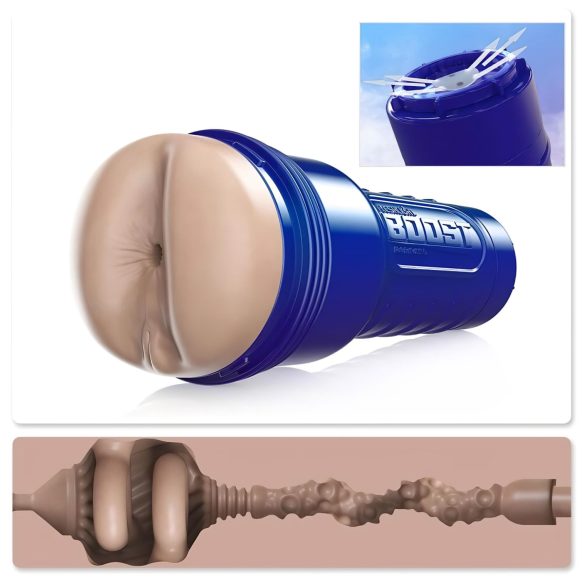 Fleshlight Boost Blast - masturbador anal realista - color natural