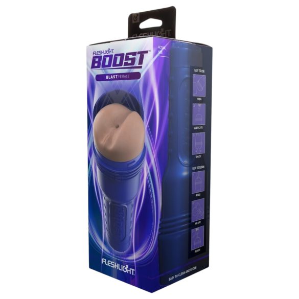 Fleshlight Boost Blast - masturbador anal realista - color natural