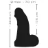 Realistixxx Real Giant - consolador realista con testículos - 22 cm - negro