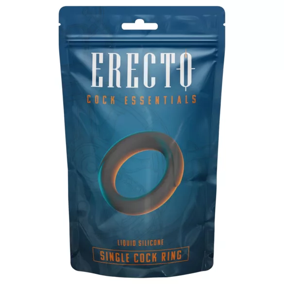 Erecto - anillo para pene - silicona - negro