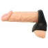 Erecto - anillo para pene con extensor de testículos - silicona negra