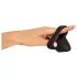 Erecto - anillo para pene con extensor de testículos - silicona negra