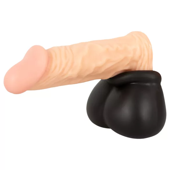 Erecto - funda para pene y escroto - silicona negra