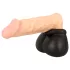 Erecto - funda para pene y escroto - silicona negra