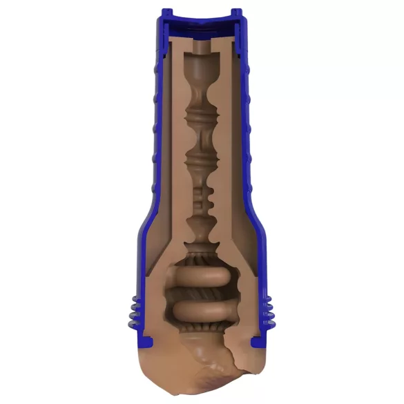 Fleshlight Boost Bang - masturbador vaginal realista - color marrón