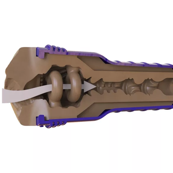 Fleshlight Boost Bang - masturbador vaginal realista - color marrón