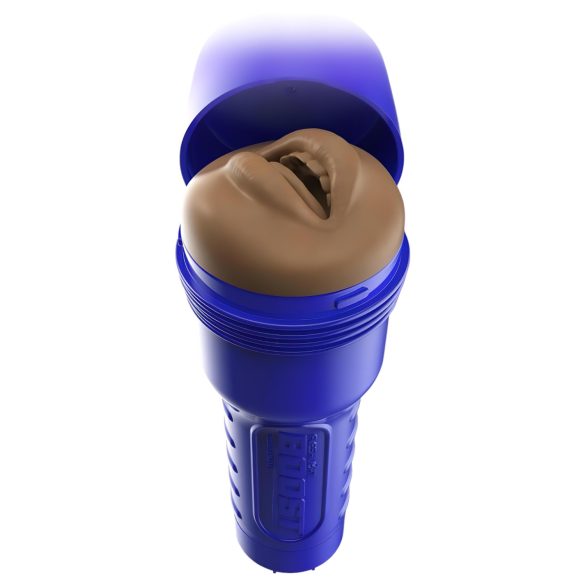 Fleshlight Boost Blow - masturbador boca realista - marrón