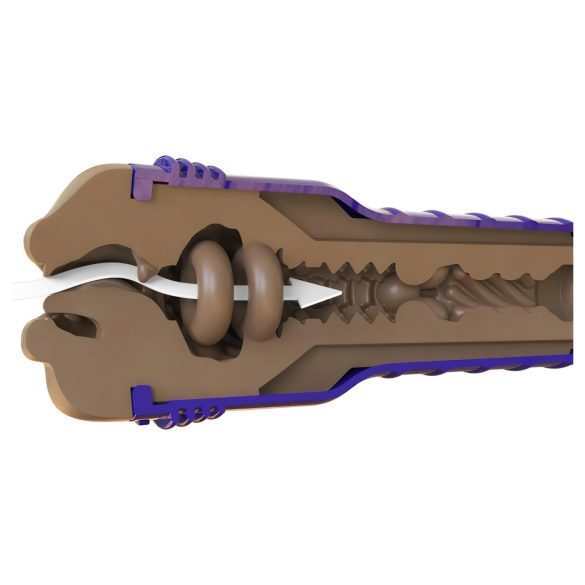 Fleshlight Boost Blow - masturbador boca realista - marrón