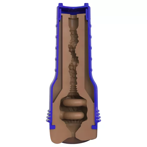 Fleshlight Boost Blast - masturbador realista anal - silicona marrón