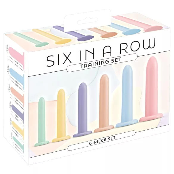 You2Toys - Six in a Row - set de entrenadores de dildo - 6 uds (de colores)