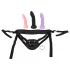 You2Toys - arnés con dildo - set doble - silicona negra