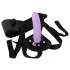 You2Toys - arnés con dildo - set doble - silicona negra