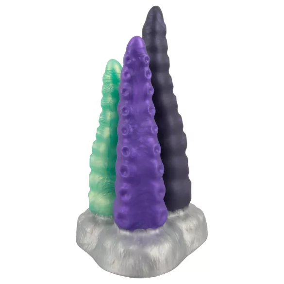 Beasty Cocks - Dildo triple tentáculo - silicona morado