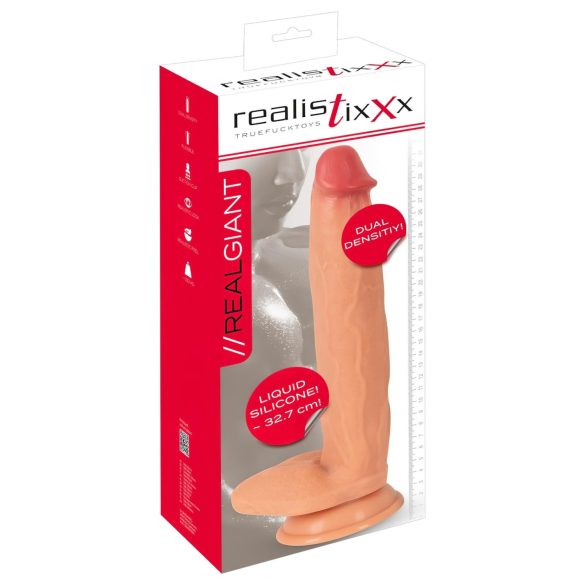 Realistixxx Real Giant - consolador realista grande con testículos