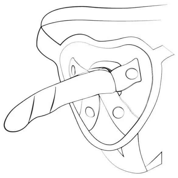 ROMP Dizi - consolador flexible - silicona - rosa/naranja