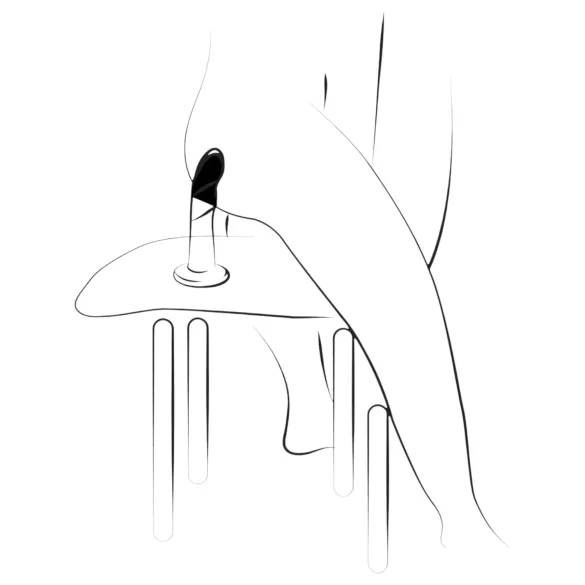 ROMP Dizi - consolador flexible - silicona - rosa/naranja