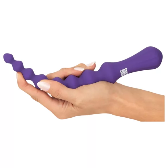 You2Toys - Dildo anal flexible con bolas - silicona lila