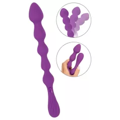 You2Toys - Dildo anal flexible con bolas - silicona violeta