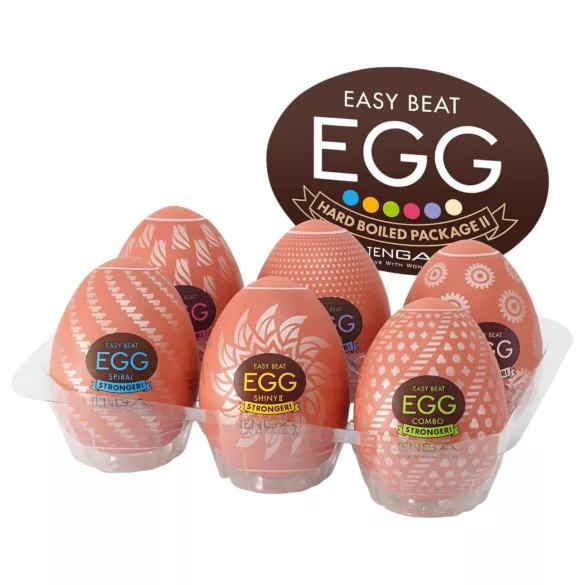 TENGA - masturbador huevo fuerte - set de 6 unidades