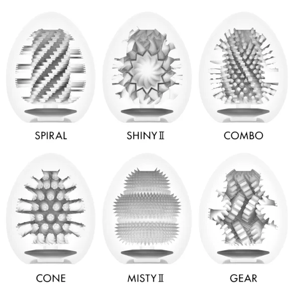 TENGA - masturbador huevo fuerte - set de 6 unidades