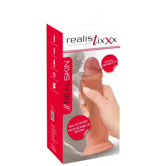 Realistixxx - consolador realista doble capa - color natural