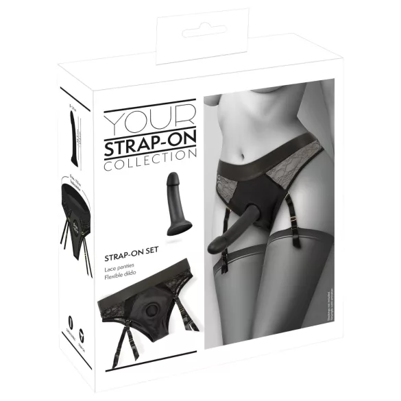 You2Toys - arnés con consolador - negro
