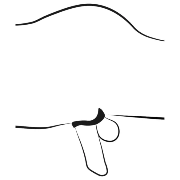 You2Toys - jaula para pene con plug - silicona negra