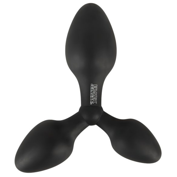 Black Velvets - plug anal triple - silicona negro