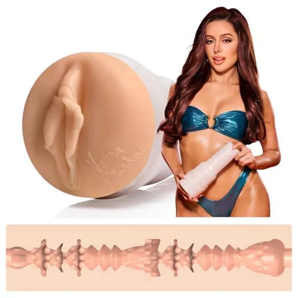 Fleshlight Vanna Bardot - masturbador vaginal realista - silicona color natural