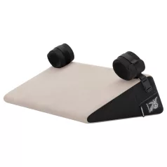   Liberator Bondage - cojín sexual posicionador en forma de cuña con esposas (blanco)