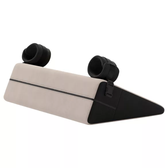 Liberator Bondage - cojín sexual posicionador en forma de cuña con esposas (blanco)