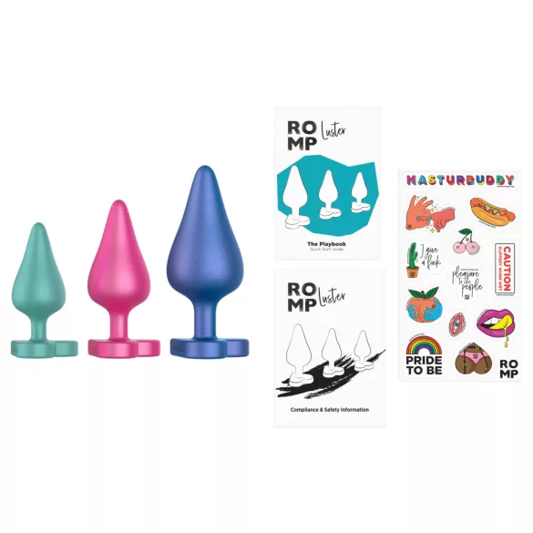 ROMP Luster - set de entrenamiento anal - 3 piezas