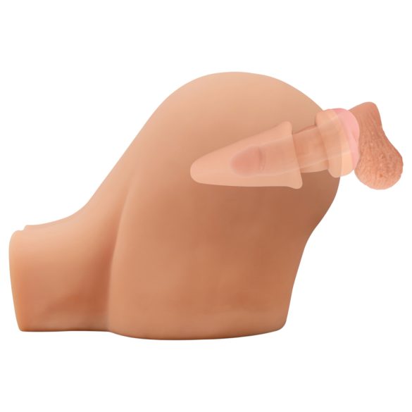 Nature Skin - plug anal y funda pene - color natural