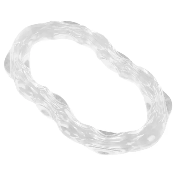Beau Coeur Parinor - anillo para pene y testículos - silicona transparente